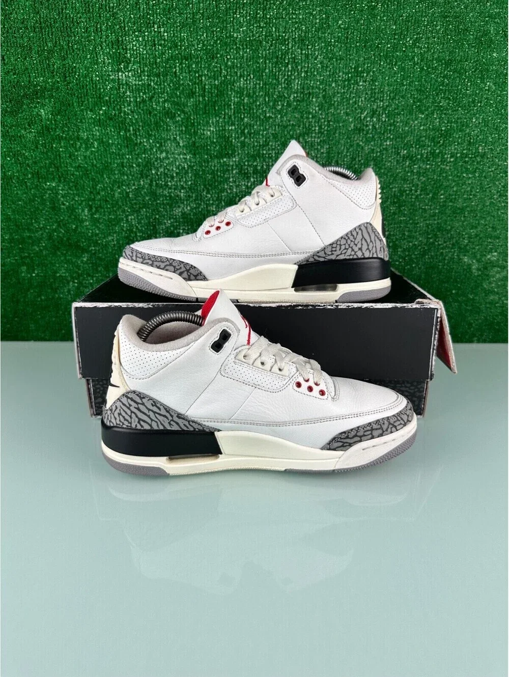 Size 7M - Jordan 3 Retro Mid White Cement Reimagined